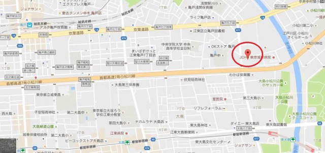 ハマヤコーヒー亀戸営業所の付近地図