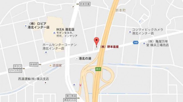 横浜野本周辺地図